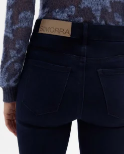 Pantalones Y Faldas|SIMORRA Pantalón vaquero acampanado Azul