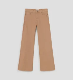 Pantalones Y Faldas|SIMORRA Pantalón vaquero acampanado Marrón