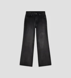 Pantalones Y Faldas|SIMORRA Pantalón vaquero acampanado Negro