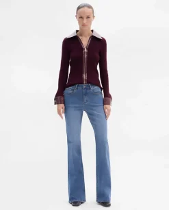 Pantalones Y Faldas|SIMORRA Pantalón vaquero acampanado Azul