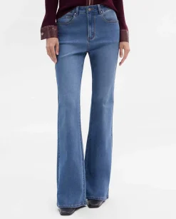 Pantalones Y Faldas|SIMORRA Pantalón vaquero acampanado Azul