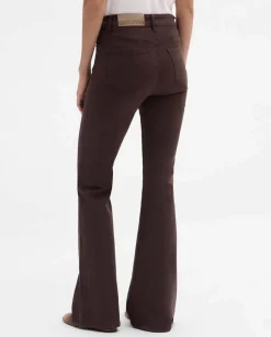Pantalones Y Faldas|SIMORRA Pantalón vaquero acampanado Marrón