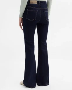 Pantalones Y Faldas|SIMORRA Pantalón vaquero bolsillos parche Azul