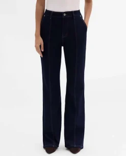 Pantalones Y Faldas|SIMORRA Pantalón vaquero recto Azul