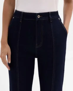 Pantalones Y Faldas|SIMORRA Pantalón vaquero recto Azul