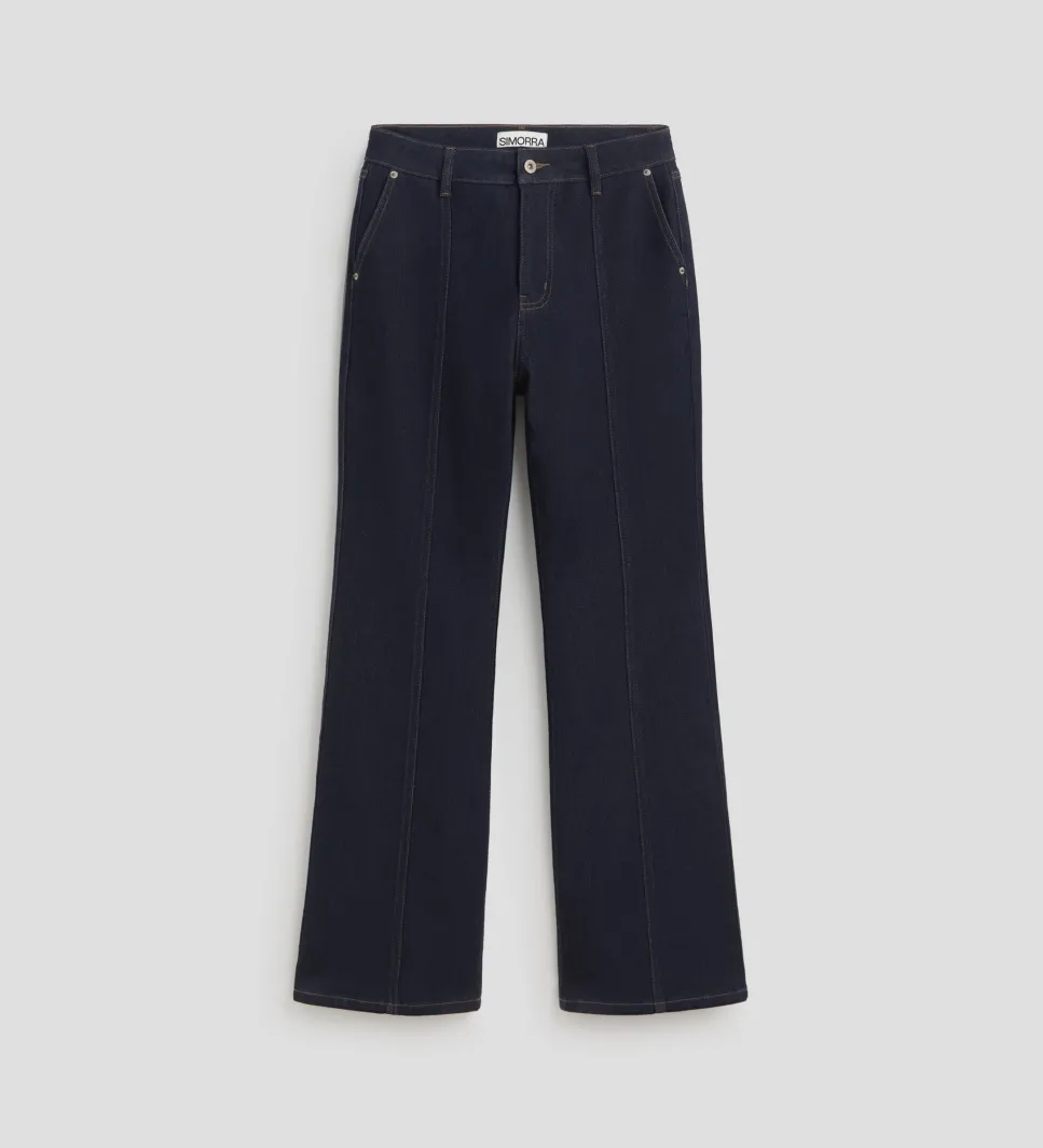 Pantalones Y Faldas|SIMORRA Pantalón vaquero recto Azul