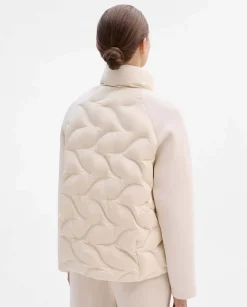 Prendas De Abrigo|Plumíferos|SIMORRA Plumífero corto combinado Beige