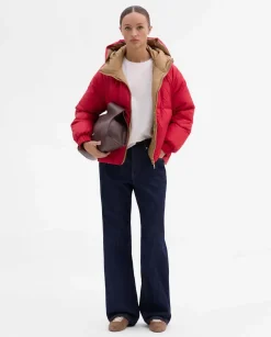Prendas De Abrigo|Plumíferos|SIMORRA Plumífero corto reversible Rojo
