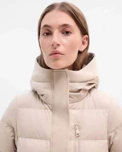 Prendas De Abrigo|Plumíferos|SIMORRA Plumífero largo capucha Beige