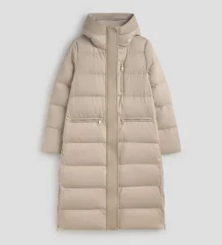 Prendas De Abrigo|Plumíferos|SIMORRA Plumífero largo capucha Beige