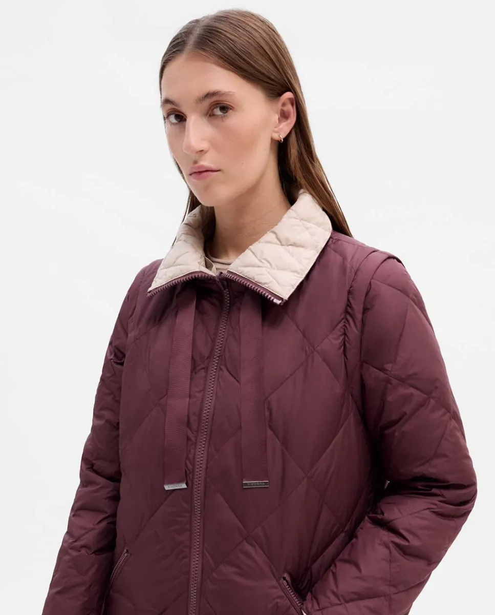 Prendas De Abrigo|Plumíferos|SIMORRA Plumífero largo reversible Rojo
