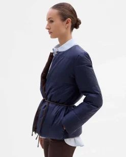 Prendas De Abrigo|Plumíferos|SIMORRA Plumífero reversible cinturón Azul