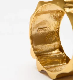 Bisutería|Fiesta|SIMORRA Pulsera ancha textura Oro