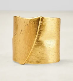 Bisutería|Fiesta|SIMORRA Pulsera dorada ancha Oro