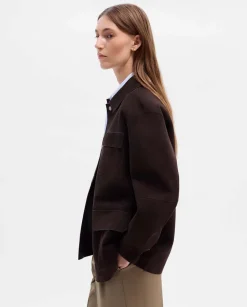 Prendas De Abrigo|Chaquetas|SIMORRA Sobrecamisa napa reversible Marrón
