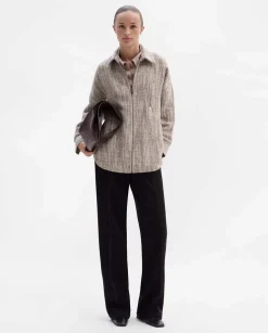 Prendas De Abrigo|Chaquetas|SIMORRA Sobrecamisa tweed cremallera Beige