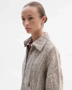 Prendas De Abrigo|Chaquetas|SIMORRA Sobrecamisa tweed cremallera Beige