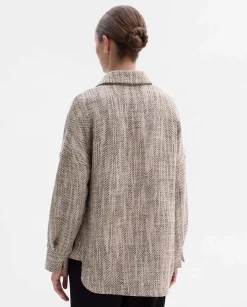 Prendas De Abrigo|Chaquetas|SIMORRA Sobrecamisa tweed cremallera Beige