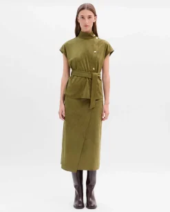 Camisetas Y Tops|SIMORRA Top antelina cuello tira Verde