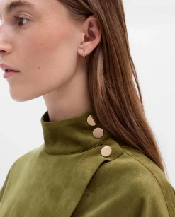 Camisetas Y Tops|SIMORRA Top antelina cuello tira Verde