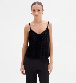 Fiesta|Camisetas Y Tops|SIMORRA Top lencero devoré Negro