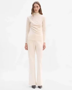 Camisetas Y Tops|SIMORRA Top textura drapeado Blanco