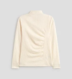 Camisetas Y Tops|SIMORRA Top textura drapeado Blanco