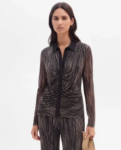 Camisetas Y Tops|SIMORRA Top tul estampado Negro