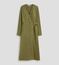 Vestidos|SIMORRA Vestido antelina cinturón Verde
