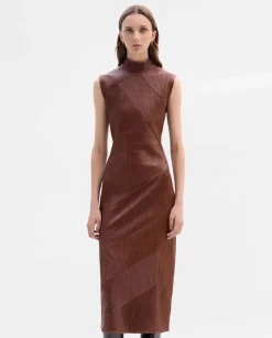 Vestidos|SIMORRA Vestido largo textura Marrón