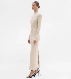 Fiesta|Prendas De Punto|SIMORRA Vestido largo textura Beige