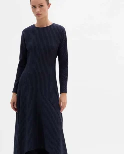 Fiesta|Vestidos|SIMORRA Vestido midi asimétrico Azul