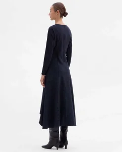 Fiesta|Vestidos|SIMORRA Vestido midi asimétrico Azul