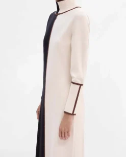 Prendas De Punto|Vestidos|SIMORRA Vestido punto bicolor Beige-negro