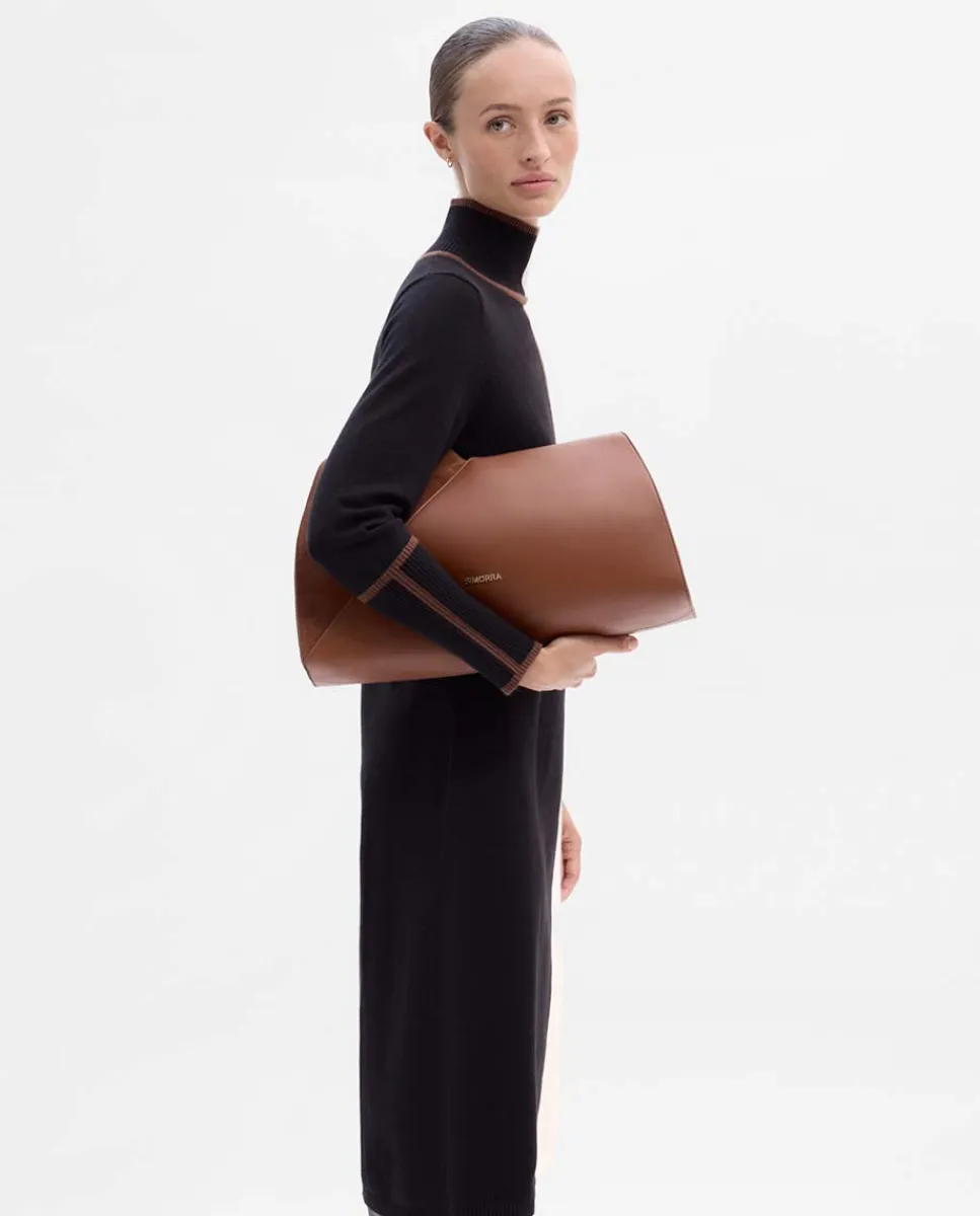Prendas De Punto|Vestidos|SIMORRA Vestido punto bicolor Beige-negro