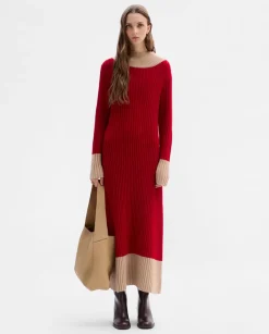 Prendas De Punto|Vestidos|SIMORRA Vestido punto canalé Rojo