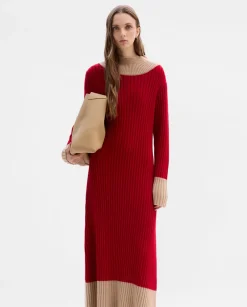 Prendas De Punto|Vestidos|SIMORRA Vestido punto canalé Rojo