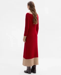 Prendas De Punto|Vestidos|SIMORRA Vestido punto canalé Rojo