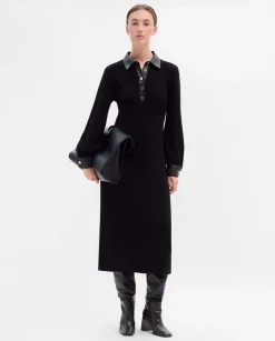 Vestidos|Prendas De Punto|SIMORRA Vestido punto combinado Negro