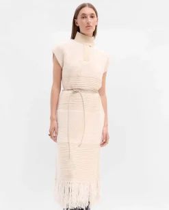 Vestidos|SIMORRA Vestido punto fantasía Beige