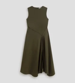 Vestidos|SIMORRA Vestido sisado asimétrico Verde