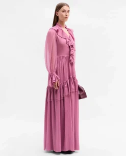 Fiesta|Vestidos|SIMORRA Vestido vaporoso volantes Rosa