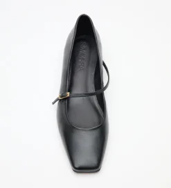Zapatos|SIMORRA Zapato bailarina punta cuadrada Negro