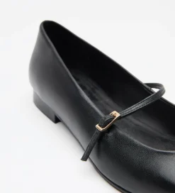 Zapatos|SIMORRA Zapato bailarina punta cuadrada Negro